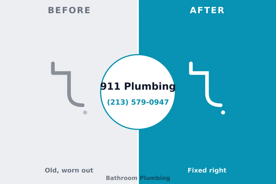 Before and after: plumbing repair Central City, IL